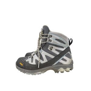 Asolo Attiva GTX Hiking Trail Gray Suede Nylon Boots Women's Size 7.5 US